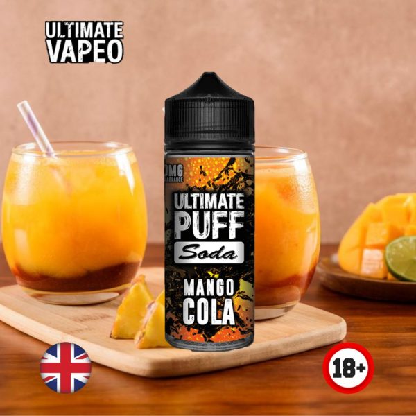 Mango jugoso infundido en una cola clásica, ¡el perfecto sabor refrescante de vape para mantenerte activo todo el día! 100ml short-fill, 0mg nicotina, 70% VG, 30% PG%,